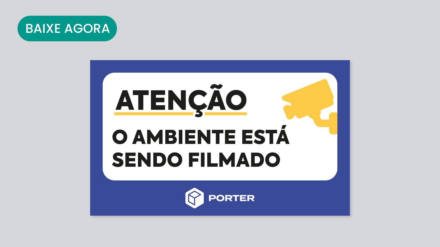 Placa Ambiente Filmado