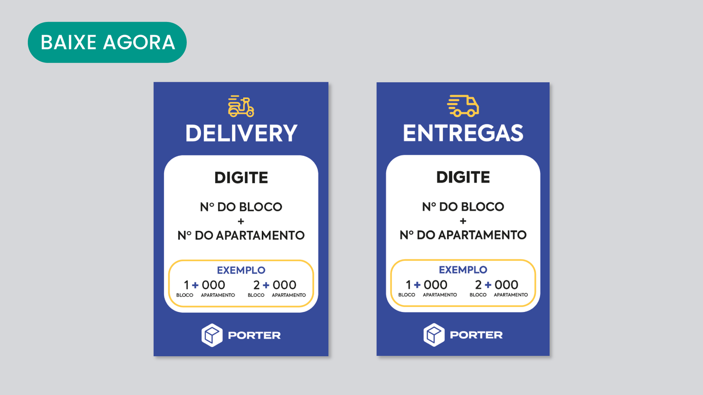 Placas Delivery e Entregas